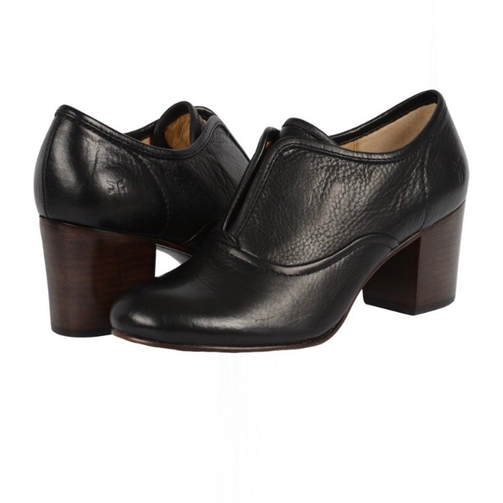 Frye Stella Slip Booties in Black